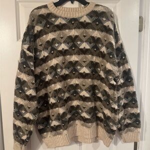 Vintage Haggar Neutral Patterned Sweater